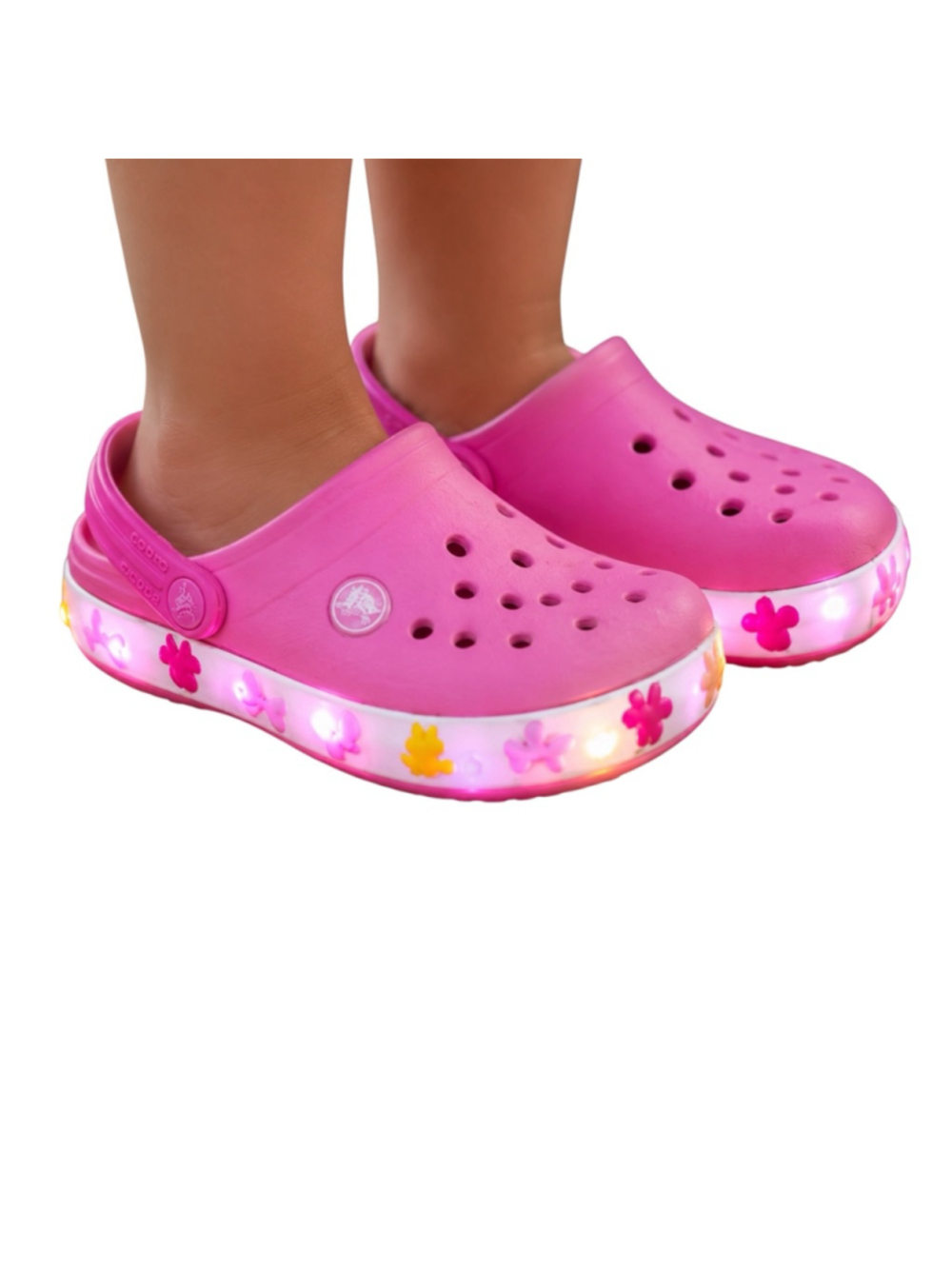 Crocs Kids Minnie Mouse Disney Pink Light-Up Clogs C10 - Picture 1 of 7